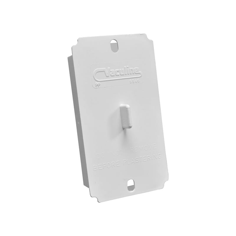 Temporary cover guard for Vaculine wall inlet